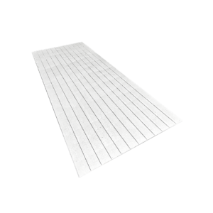 FDI PANEL V-GROOVE - Grain Groove 4” - Grain Texture - Soft Grey Primer Coat 0.7 x 120 x 305 cm